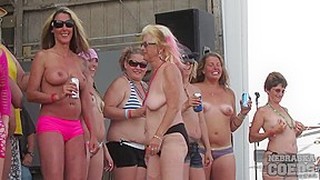 Big Tits, Contest, Outdoor, Party, Public, Wet