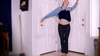Dancing And Flexibility In Tight Yoga Pants - Non Nude Stretching Whaletail