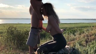 Fucked A Fit Girl Right During Training Outdoors