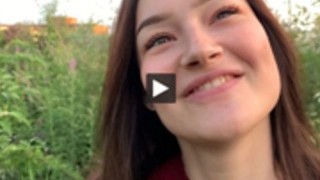 Public Outdoor Blowjob With Creampie From Shy Teen Girl In The Bushes