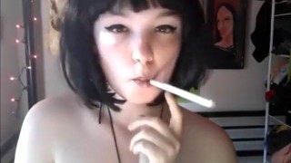 Fabulous Homemade Solo Girl, Smoking Porn Video