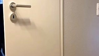 Married Woman Is Getting Fucked In The Toilet, While Having A Lunch Break At Work