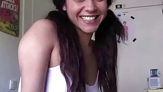 Latin Brunette With Big Tits Likes To Suck Dick And Swallow Fresh Cum, In The End