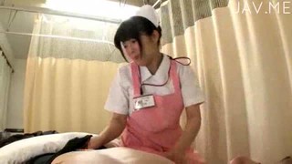 Busty Japanese Nurse Riding Guy Cock