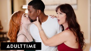 ADULT TIME - MILF Syren De Mer & Teen Madi Collins Fight Over Coworker's HUGE Cock! FFM 3-WAY!