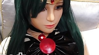 Sailormoon Latex Doll Bondage Cosplay