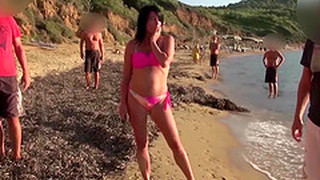 Spiaggia, Bikini, MILF, Sesso all'aperto, In pubblico