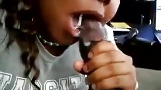 مص, لبن في البق, بلع اللبن