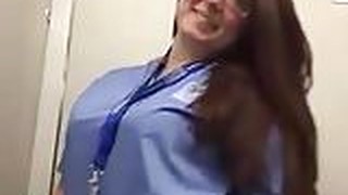 Chubby Nurse Showing Her Sexy Body