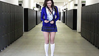袜子, 一个人, 脱衣, 学生, 制服