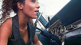 Chick Masturbates While Watching A Blonde Being Fucked On A Car