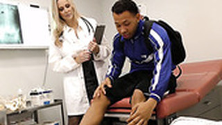 Jaw Dropping Doctor Julia Ann Fucks One Black Young Dude