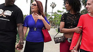 Perverted Chick Misty Stone Makes One Dude Watch How His GF Gets Her Pussy Blacked