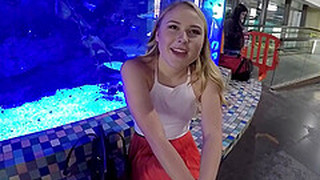 Blonde In Miniskirt Alyssa Cole Picked Up On The Street And Fucked